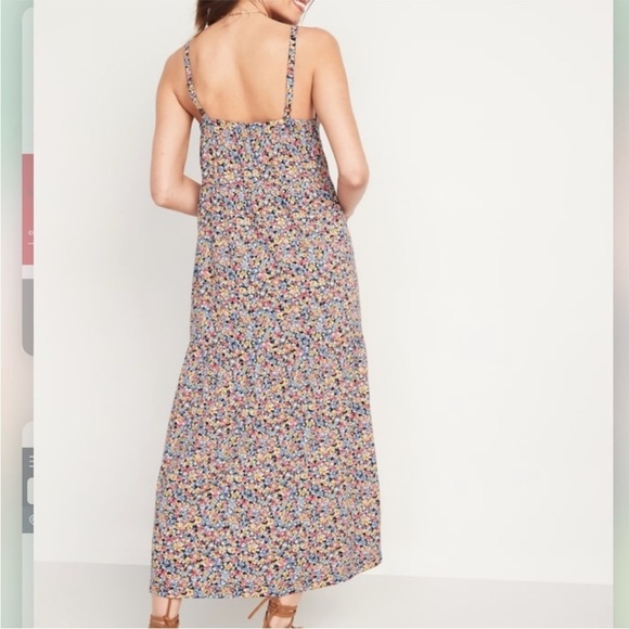 Old Navy Floral Print Adjustable Strap Cami Tiered Dress in Size 2X - Picture 2 of 10